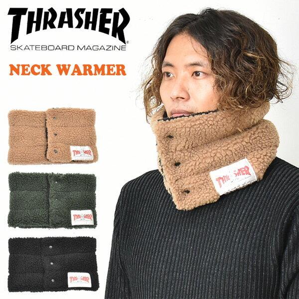 THRASHER スラッシャー ロゴパッチ ネックウォーマー 裏ボア