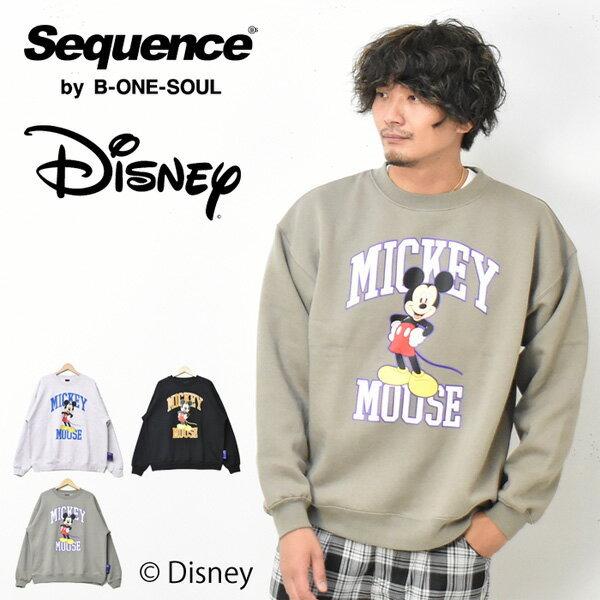 Sequence ディズニー ミッキーマウス カレッジ スウェットシャツ メンズ レディース ユニセックス クルーネック トレーナー 送料無料 Rex One 通販 Yahoo ショッピング