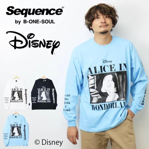 Sequence ディズニー ふしぎの国のアリス 長袖 Tシャツ 袖プリント メンズ レディース ユニセックス 長袖tシャツ 長t ロンt Rex One 通販 Yahoo ショッピング