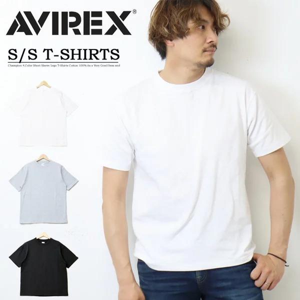 Avirex アヴィレックス 綿100 ヘビーウエイト クルーネック 半袖tシャツ メンズ 半ｔ 無地 アビレックス Rex One 通販 Yahoo ショッピング