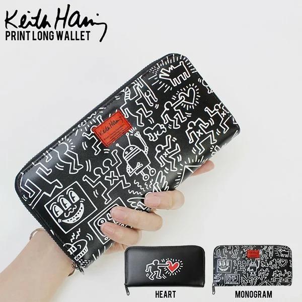 Keith Haring キースへリング 総柄 PUレザー ロングウォレット Keith Haring キースへリング 総柄 PUレザー ロングウォレット