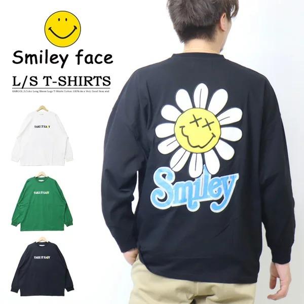 SMILEY FACE（スマイリーフェイス） デイジー柄 プリント アップリケ 