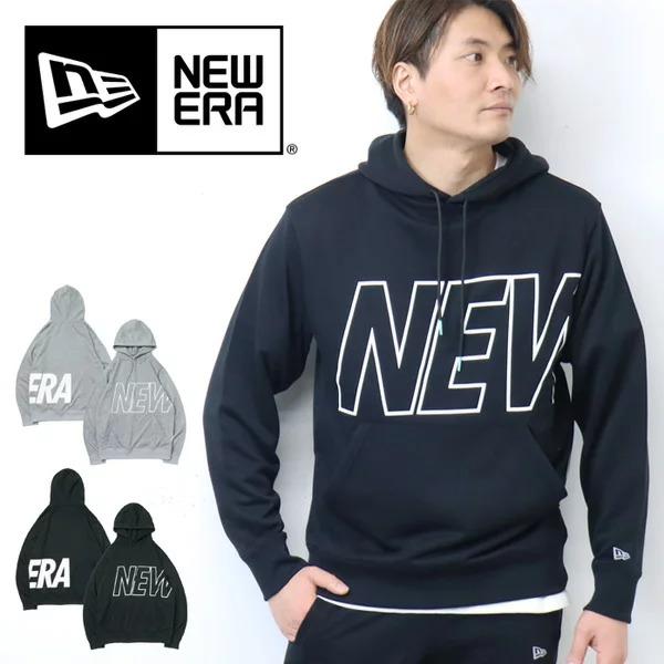 サイズ：SMALL NEW ERA ニューエラ  スウェット 長袖パーカー  ネイビー系 [240101451314] ゴルフウェア メンズ ストスト サイズ：SMALL NEW ERA ニューエラ スウェット 長袖パーカー