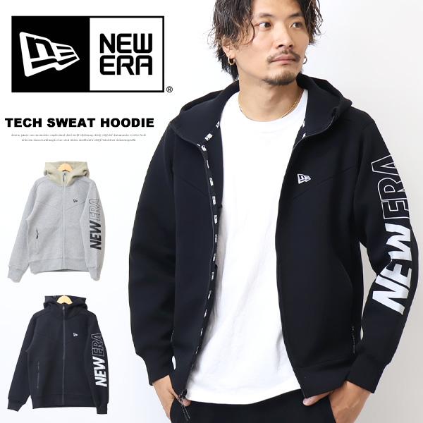 NEW ERA ニューエラ テックスウェット フルジップフーディー 袖ロゴ  