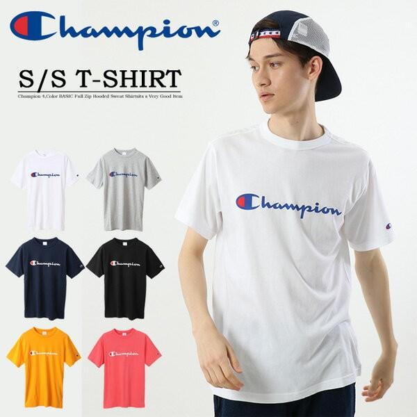 Champion（チャンピオン） 大きいサイズ ロゴプリント 半袖Tシャツ