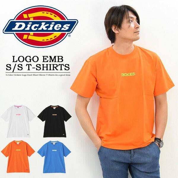 Dickies SALE ディッキーズ ロゴ刺繍 半袖 Tシャツ ネオンカラー