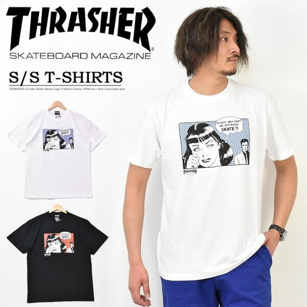 Thrasher スラッシャー アメコミプリント 半袖 Tシャツ Boyfriend ボーイフレンド 半t カットソー Th Rex One 通販 Yahoo ショッピング