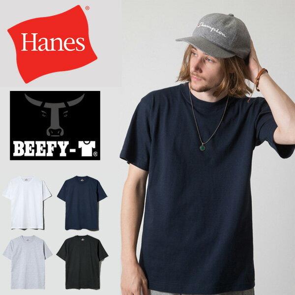 大きいサイズ Hanes ヘインズ BEEFY ビーフィー クルーネック 半袖Tシャツ 無地 定番 パックTシャツ 1P メンズ H5180L