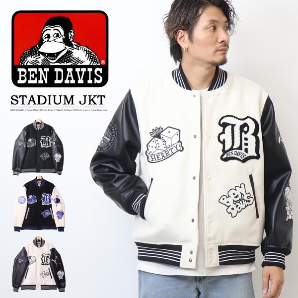 BEN DAVIS スタジャン BLK M T-23780014
