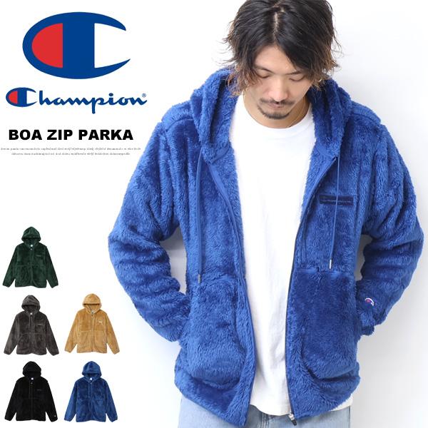 Champion（チャンピオン） ボアフリース ジップパーカー メンズ