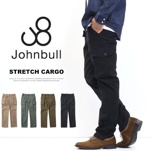 Johnbull ジョンブル ストレッチ カーゴパンツ テーパード 定番 Johnbull ジョンブル ストレッチ カーゴパンツ テーパード 定番