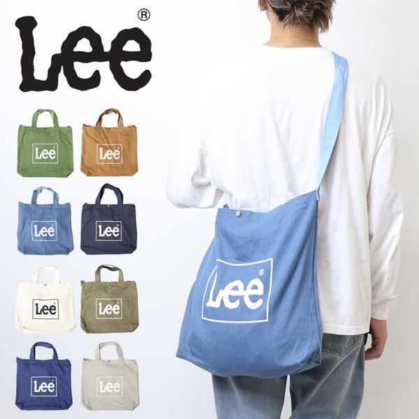 Lee リー ロゴプリント BIG 2WAYトートバッグ ショルダーバッグ Lee リー ロゴプリント BIG 2WAYトートバッグ ショルダーバッグ