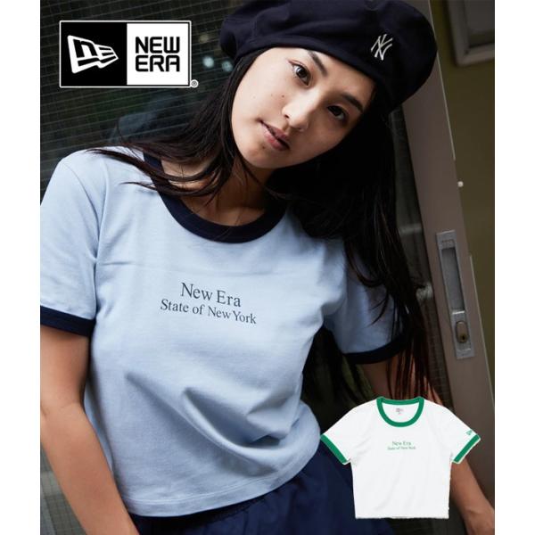 NEW ERA ニューエラ レディース ミニ コットンTシャツ 半袖Tシャツ 半T リンガーTシャツ 14121815 14121816