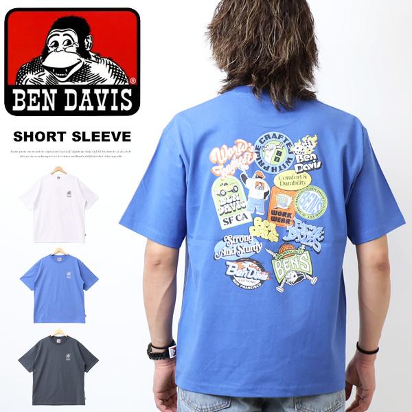 BEN DAVIS（ベンデイビス） スケーターステッカー バックプリント 半袖