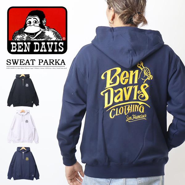 BEN DAVIS ベンデイビス クラシックロゴ ハーフジップフーディ BEN DAVIS ベンデイビス クラシックロゴ ハーフジップフーディ
