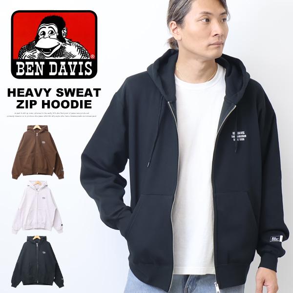 BEN DAVIS（ベンデイビス） ワンポイント刺繍 スウェットジップ