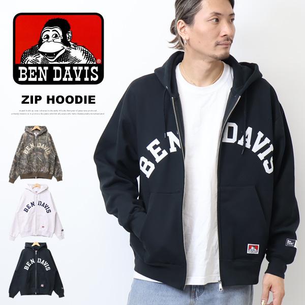 BEN DAVIS（ベンデイビス） カレッジアーチロゴ スウェットジップ