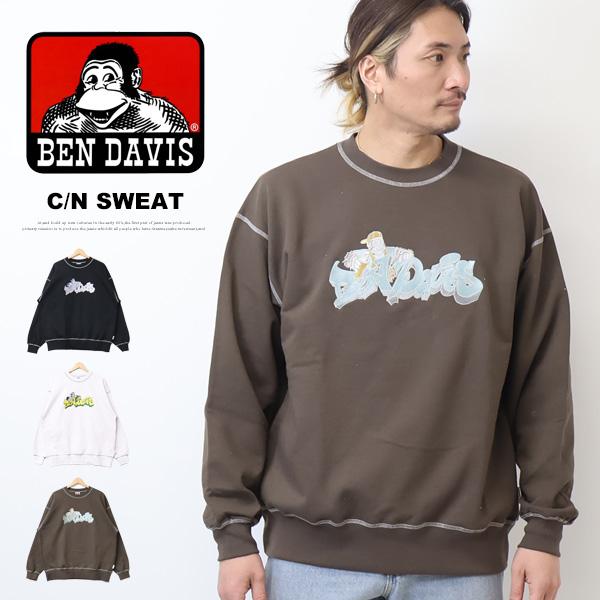 BEN DAVIS（ベンデイビス） グラフィティロゴ クルーネックスウェット