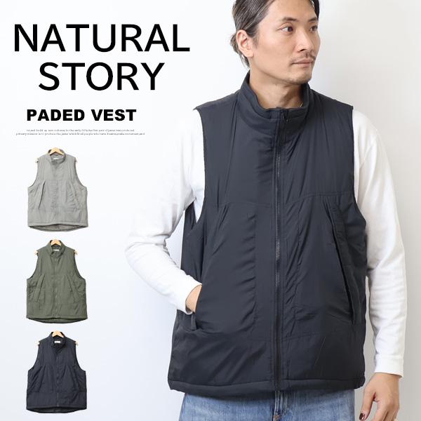 NATURAL STORY 中綿ベスト ライトアウター メンズ 4440-6701 : REX ONE