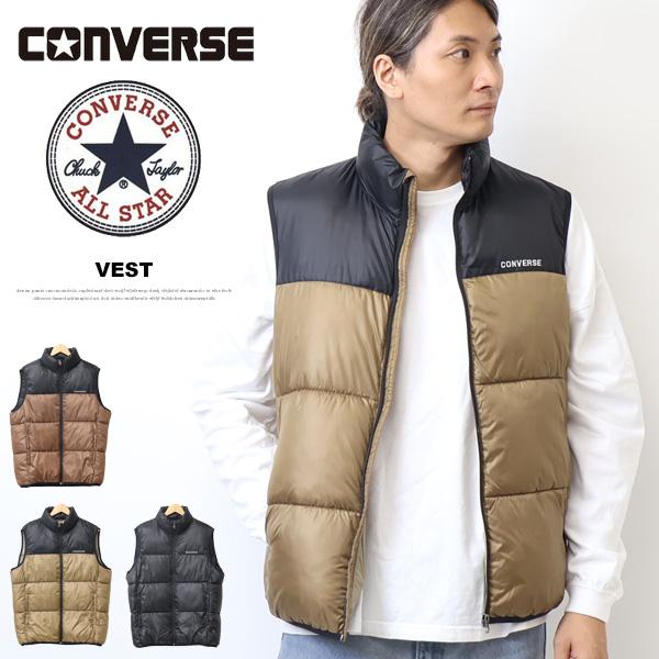CONVERSE（コンバース） ワンポイントロゴ 中綿ベスト ライトアウター 