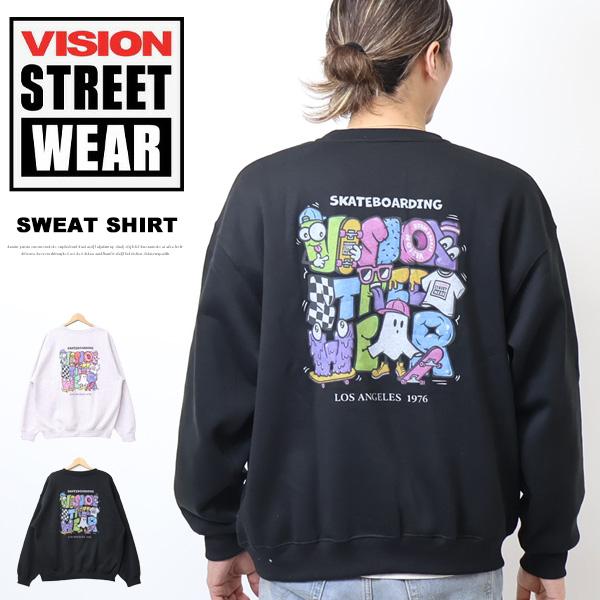 ストリート トレーナー ビッグシルエット スウェットシャツ トップス 楽天市場】VISION STREET WEAR ビジョンストリートウェアー 裏毛