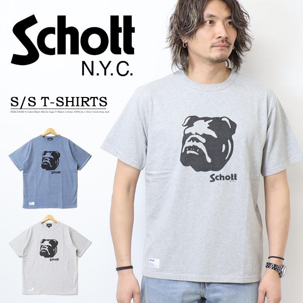 schott レザーtシャツ ショット Schott LEATHER POCKET DIAMOND STUDS T－SHIRT/レザー
