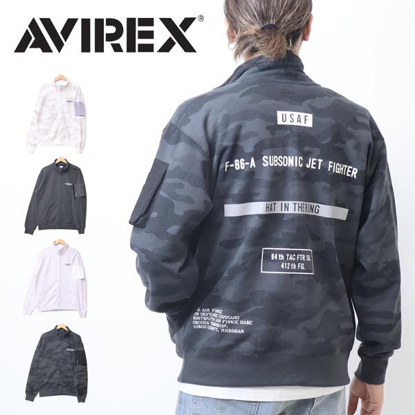 AVIREX アヴィレックス ステンシル スタンドジップジャケット AVIREX アヴィレックス ステンシル スタンドジップジャケット
