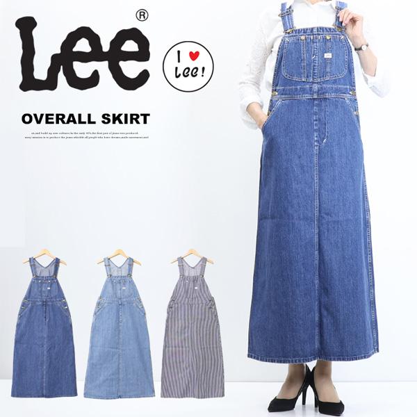 Lee リー レディース オーバーオール スカート デニム ジーンズ Lee リー レディース オーバーオール スカート デニム ジーンズ