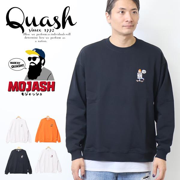 Quash クアッシュ MOJASH モジャッシュ ヘビー裏毛 ヒゲ刺繍 Quash クアッシュ MOJASH モジャッシュ ヘビー裏毛 ヒゲ刺繍