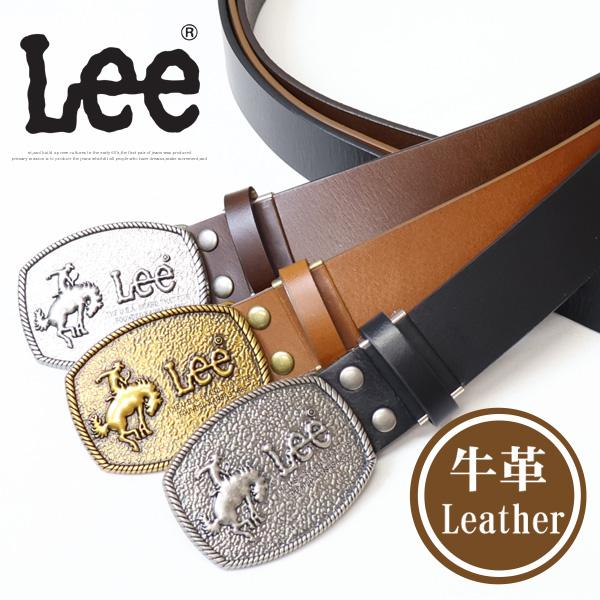 Lee（リー） カウボーイバックル レザーベルト 牛革 本革 バックル