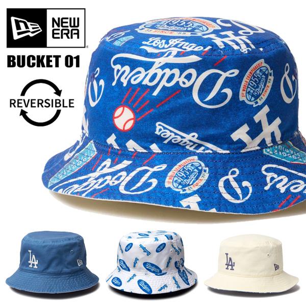 NEW ERA ロサンゼルス・ドジャース バケットハット L/XL 新品 NEW ERA 帽子 ハット LOS ANGELES DODGERS REVERSIBLE BUCKET
