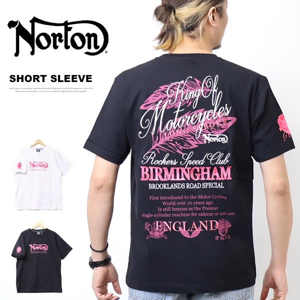 ノートン（NORTON） ピンクフェザーワッペン MAX Tシャツ メンズ 半袖T