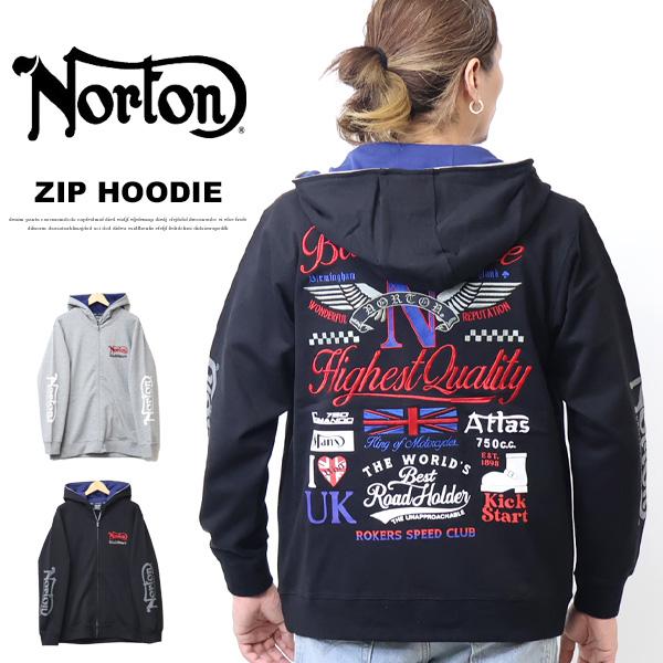 ノートン（NORTON） MAXトリコロール スウェットジップパーカー 裏毛 