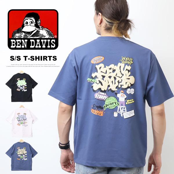 BEN DAVIS（ベンデイビス） OVERLAP バックプリント 半袖Tシャツ