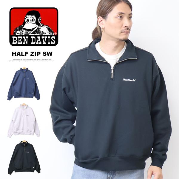 BEN DAVIS（ベンデイビス） ヘビーウェイト ハーフジップスウェット 裏