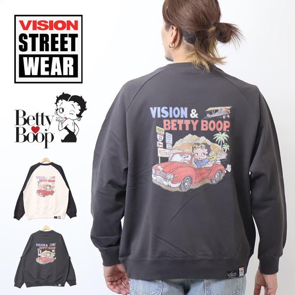 Betty Boop b-girl風ビッグプリント スウェット 男女兼用サイズ
