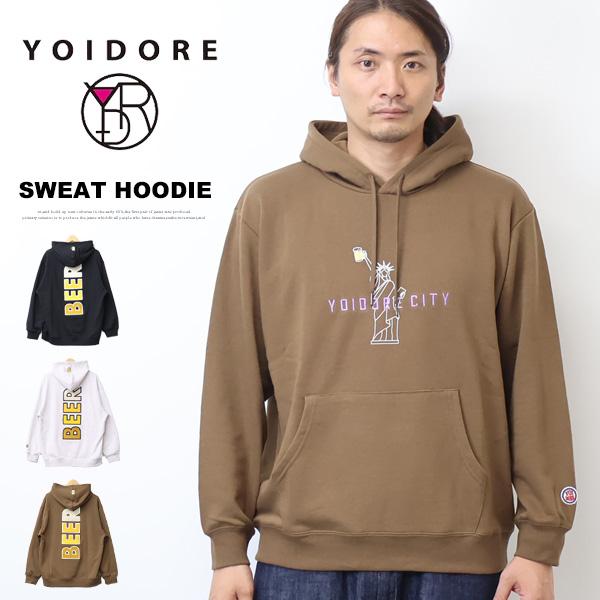 YOIDORE 酔いどれ ヨイドレ CITY 自由の女神 スウェットパーカー 裏毛