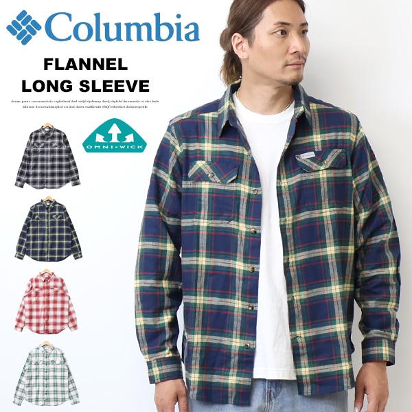 コロンビア(Columbia)長袖シャツ カジュアル フレアガンストレッチフランネルシャツ AE0232 008(Men’s) Columbia（コロンビア） フレアガンストレッチフランネルシャツ