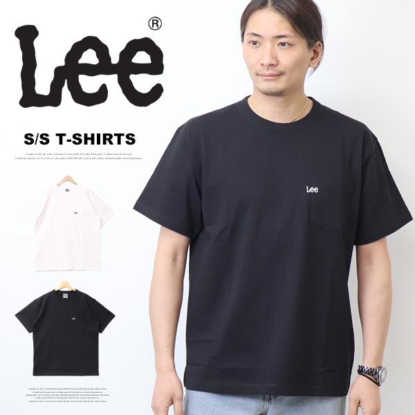 Lee リー ロゴ刺繍 胸ポケット 半袖Tシャツ メンズ レディース Lee リー ロゴ刺繍 胸ポケット 半袖Tシャツ メンズ レディース