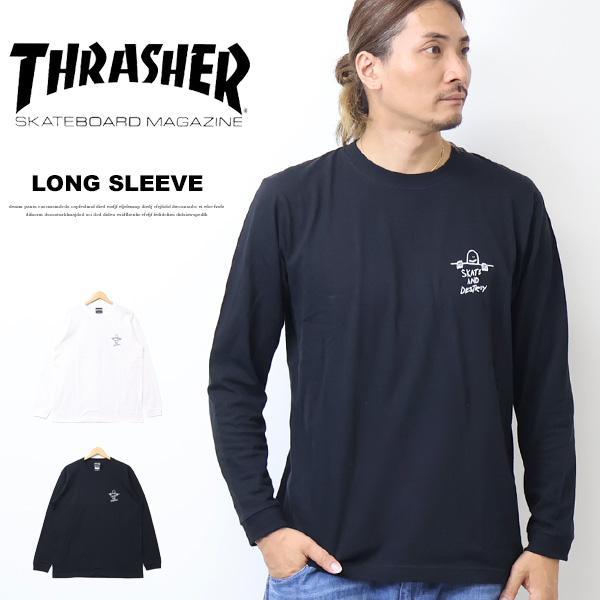 THRASHER（スラッシャー） マークゴンザレス ロゴプリント 長袖Tシャツ
