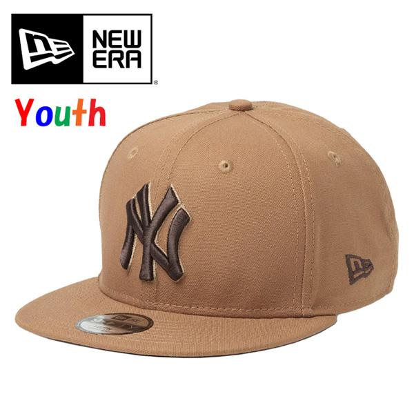 NEW ERA ニューエラ キッズサイズ Youth 9FIFTY MLB Duck Canvas キャップ ヤンキース ダックキャンバス 帽子 ジュニア 950 子供用 ユース 14746968