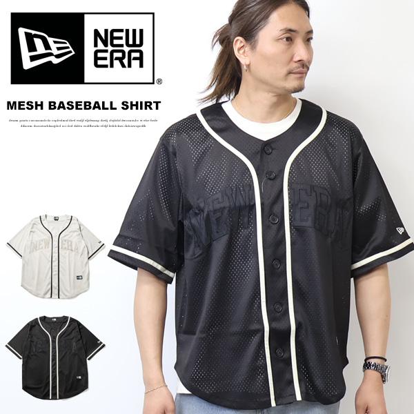 【超希少】NEWERA ベースボールシャツ NEW ERA（ニューエラ） 半袖 メッシュ ベースボールシャツ メンズ 送料