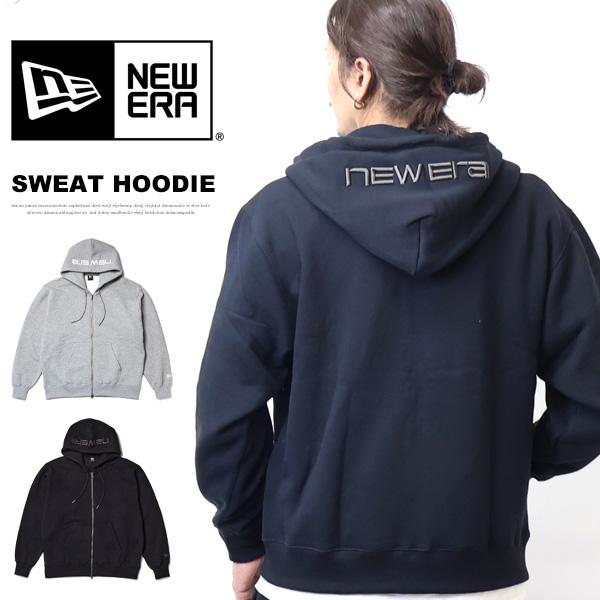 NEW ERA ニューエラ オーバーサイズド スウェット フルジップ フーディー スウェットパーカー メンズ ジップパーカー 送料無料 15129321 15129322