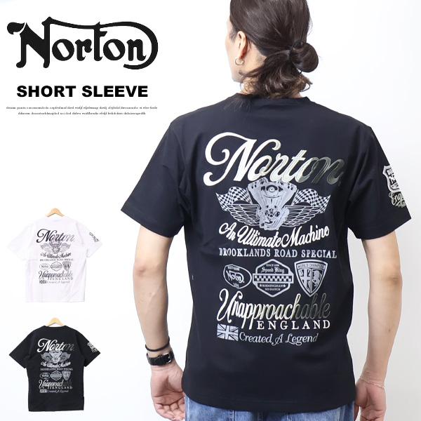 ノートン（NORTON） グラデーション刺繍 Tシャツ メンズ 半袖Tシャツ 