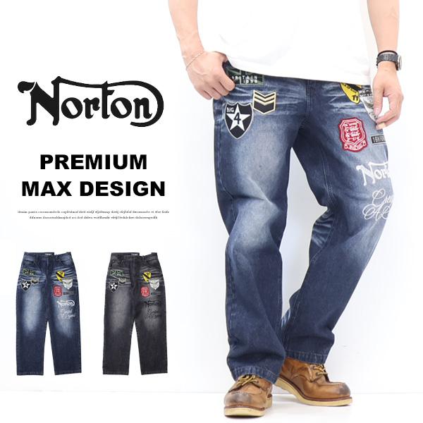 ノートン（NORTON） ミリタリーワッペン MAX デニムパンツ ジーンズ 