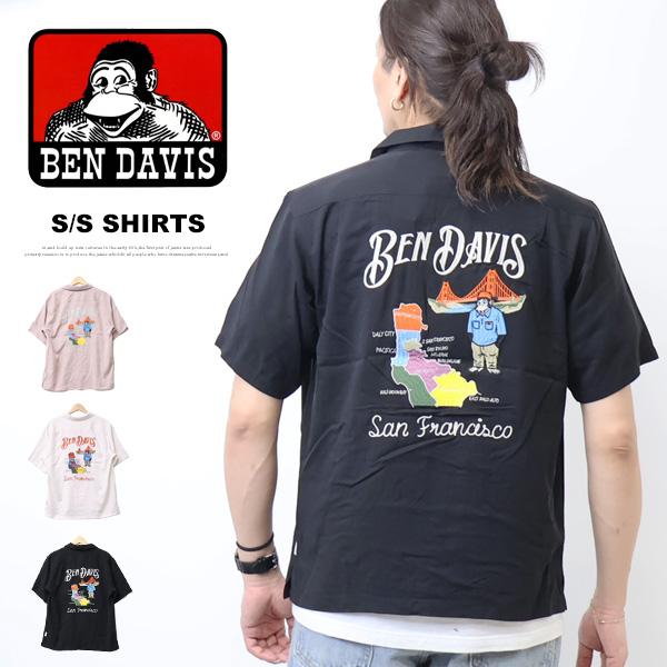 BEN DAVIS（ベンデイビス） スーベニア刺繍 半袖シャツ メンズ