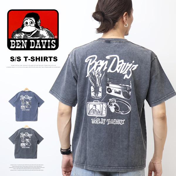 BEN DAVIS（ベンデイビス） ヴィンテージ加工 プリント 半袖Tシャツ