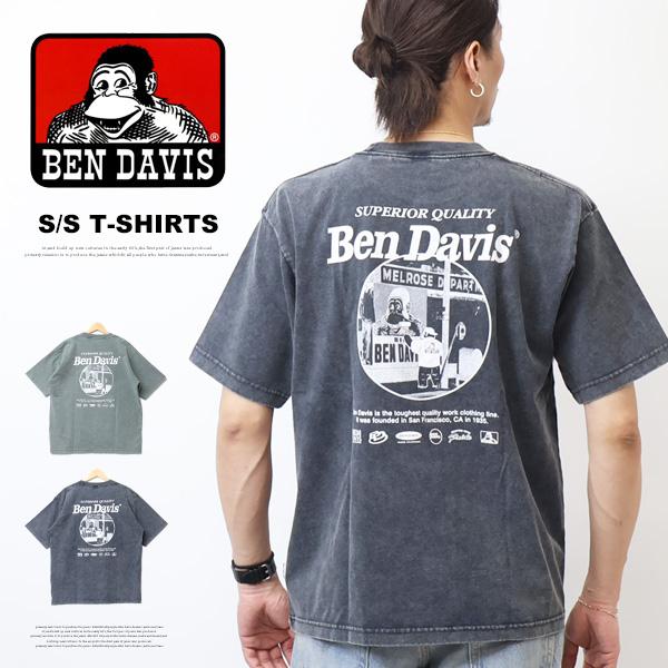 BEN DAVIS（ベンデイビス） ヴィンテージ加工 プリント 半袖Tシャツ
