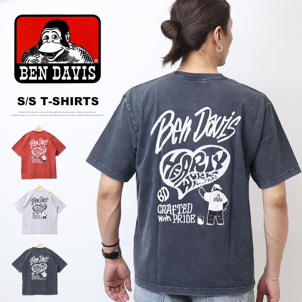 BEN DAVIS（ベンデイビス） ヴィンテージ加工 プリント 半袖Tシャツ