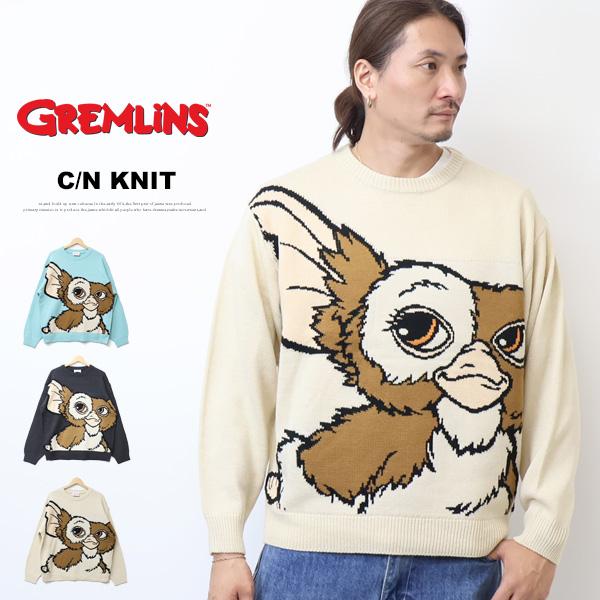 GREMLINES グレムリン ギズモ ジャガード クルーネックニット セーター